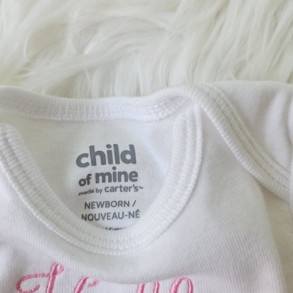 NEW Baby Onesie with Embroidered Design Hello World - Picture 3 of 3
